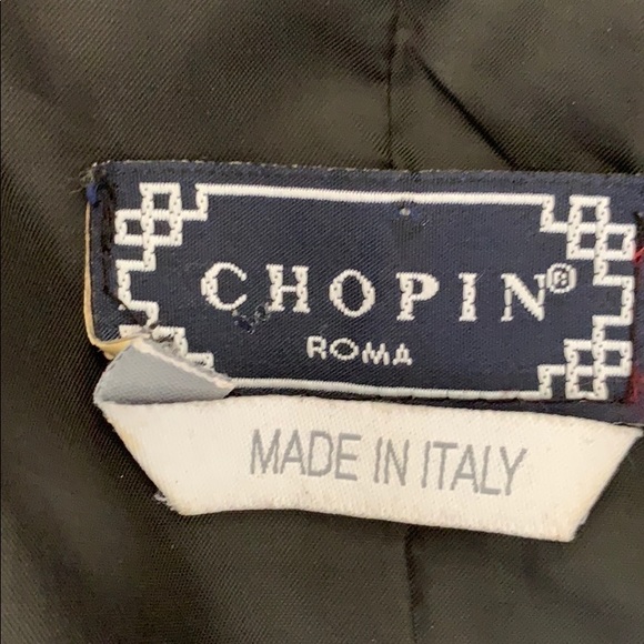 Chopin made in Italy Black Blazer with Trim EUC - Picture 8 of 8